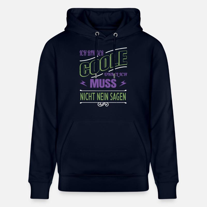 Dictons sympas Cool Oncle Trait - Sweat à capuche bio CRUISER Stanley/Stella Unisexe - marine