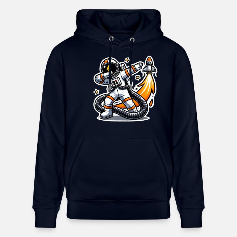 Drôle Dabbing astronaute conception spatiale - Sweat à capuche bio CRUISER Stanley/Stella Unisexe - marine