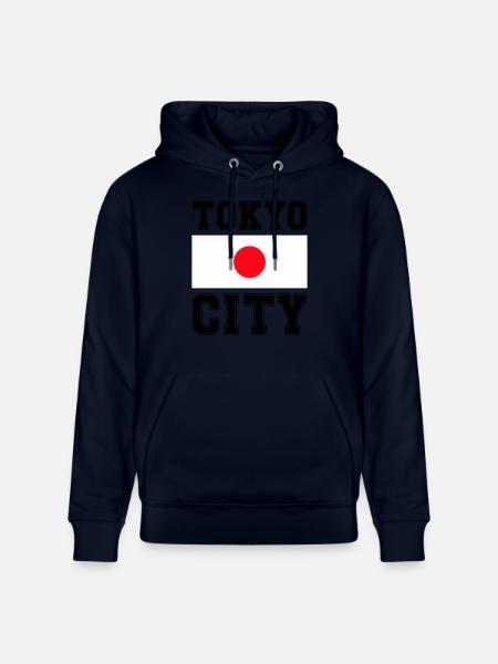 Tokyo City, Japan - Stanley/Stella CRUISER Unisex Organic Hoodie - navy