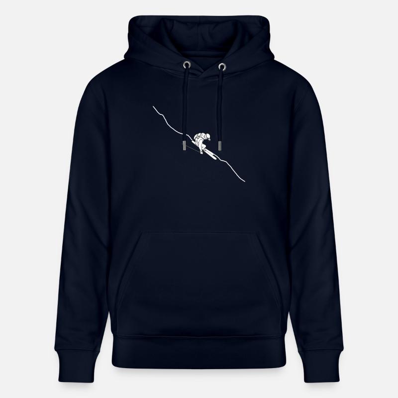 Ski Ligne simple - Sweat à capuche bio CRUISER Stanley/Stella Unisexe - marine