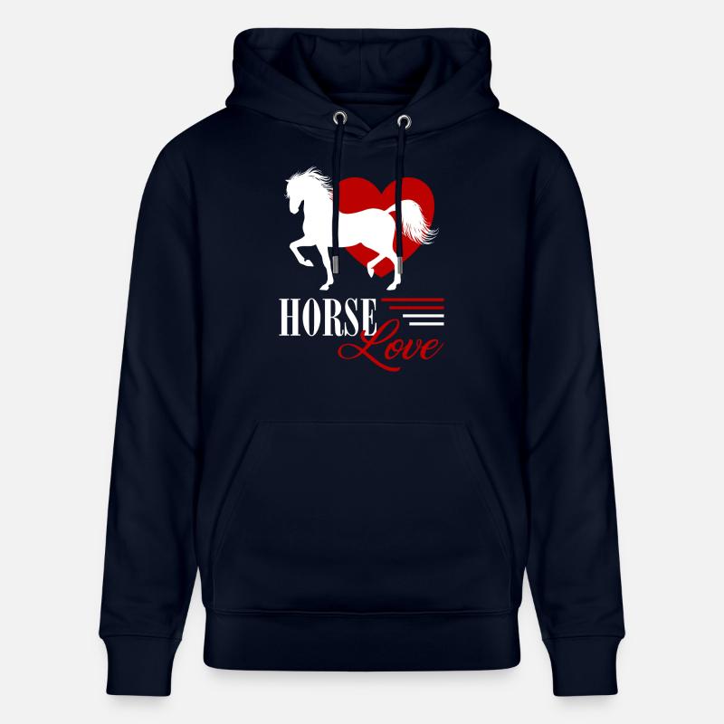 Amour du cheval - Sweat à capuche bio CRUISER Stanley/Stella Unisexe - marine