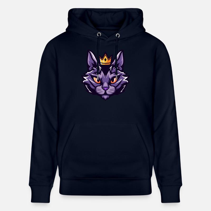 Couronne de symbole de chat - Sweat à capuche bio CRUISER Stanley/Stella Unisexe - marine