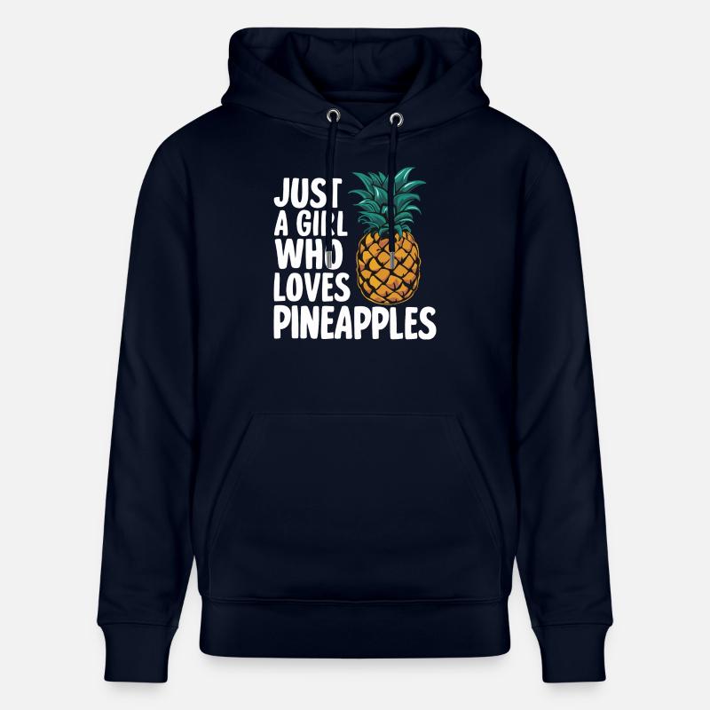 Ananas Fruit tropical hawaïen - Sweat à capuche bio CRUISER Stanley/Stella Unisexe - marine