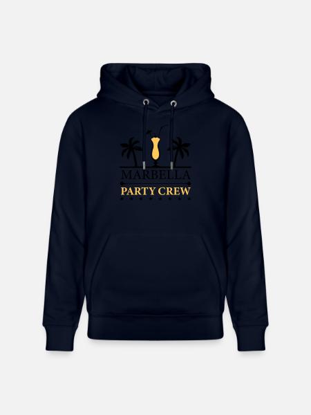 Equipaggio della festa di Marbella - Felpa con cappuccio ecologica unisex CRUISER di Stanley/Stella - navy