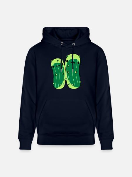 2 small cucumbers with sweet - Stanley/Stella CRUISER Unisex Organic Hoodie - navy