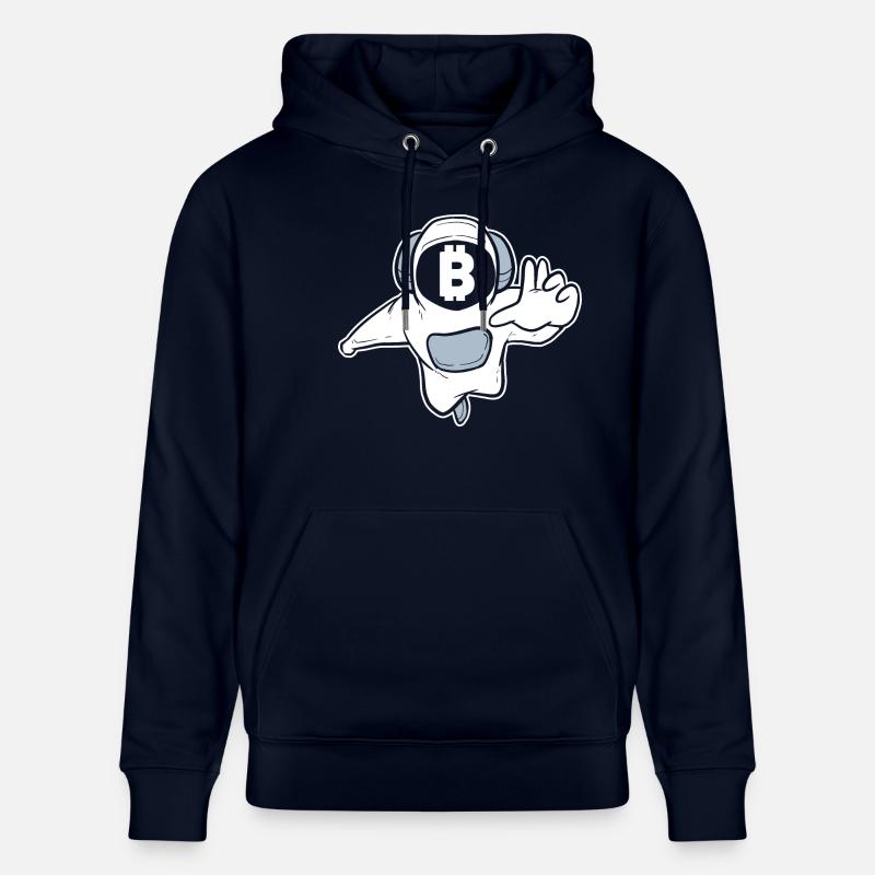 Bitcoin - Sweat à capuche bio CRUISER Stanley/Stella Unisexe - marine