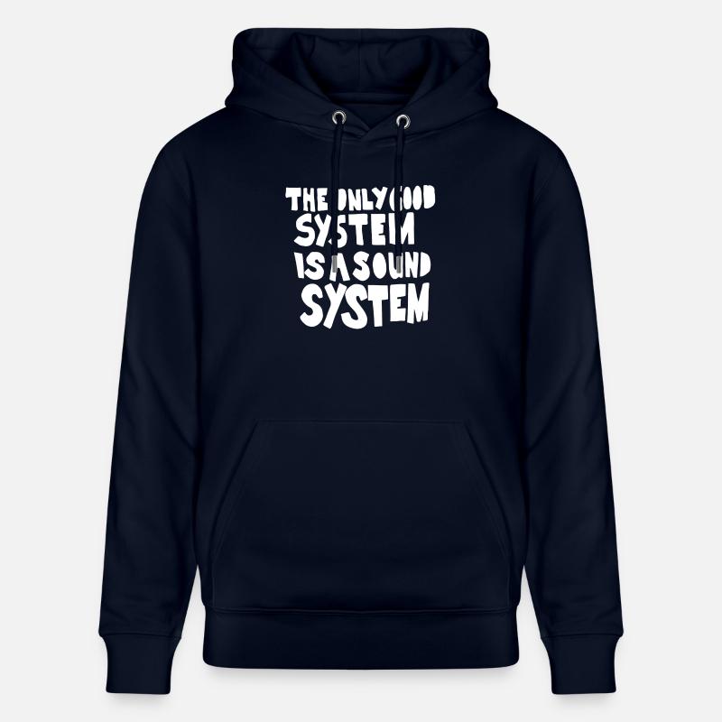 Systeme audio - Sweat à capuche bio CRUISER Stanley/Stella Unisexe - marine
