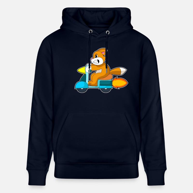 Katze Motorroller - Stanley/Stella Unisex Bio-Hoodie CRUISER - Navy