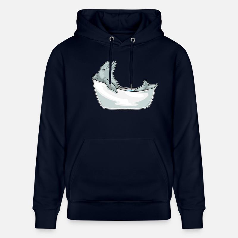 Baignoire Dolphin - Sweat à capuche bio CRUISER Stanley/Stella Unisexe - marine