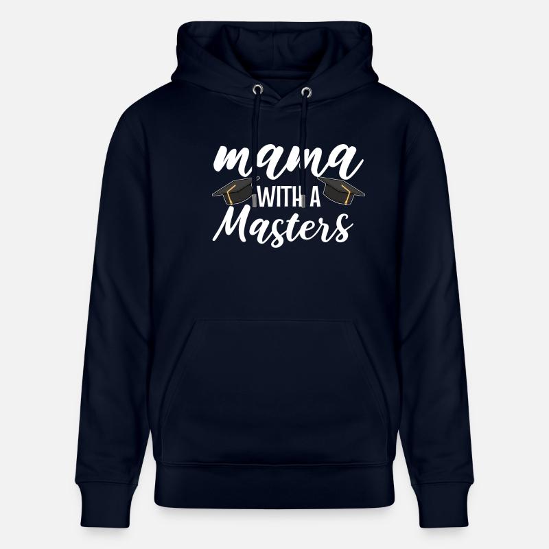 Master Studium Abschlussfeier Mutter Mama - Stanley/Stella Unisex Bio-Hoodie CRUISER  - Navy