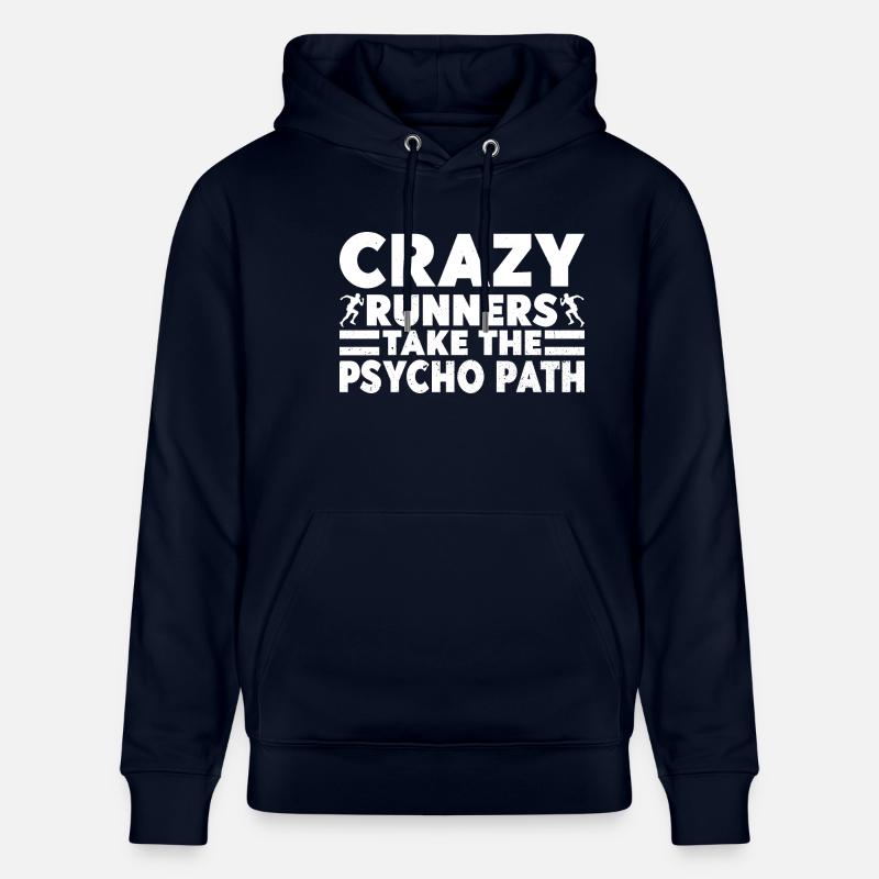 marathonien Crazy Runners Running - Sweat à capuche bio CRUISER Stanley/Stella Unisexe - marine