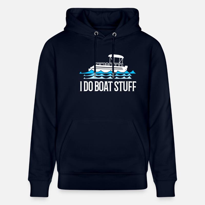 Bateau ponton Bateau Bateaux - Sweat à capuche bio CRUISER Stanley/Stella Unisexe - marine