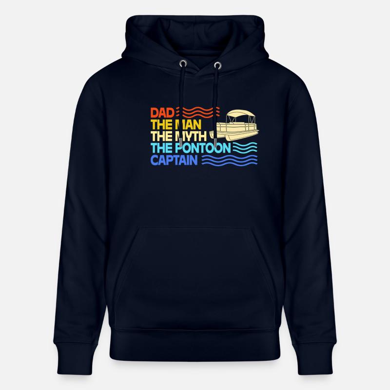 Pontonboot Boot Boote - Stanley/Stella Unisex Bio-Hoodie CRUISER  - Navy