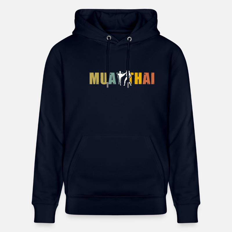 Muay Thaï - Sweat à capuche bio CRUISER Stanley/Stella Unisexe - marine