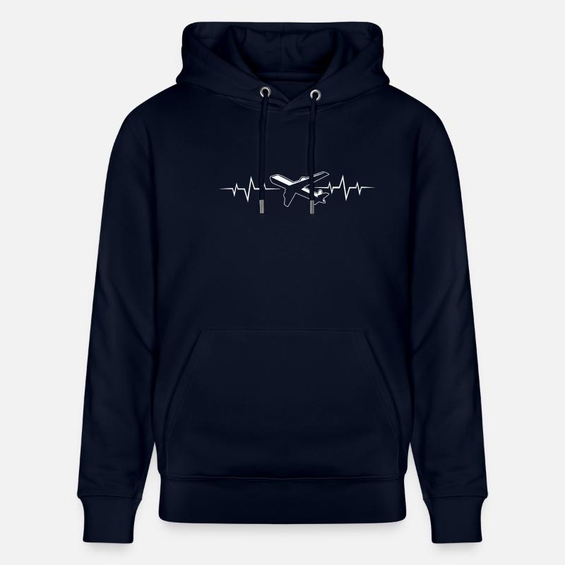 Pilot Flugzeug - Stanley/Stella Unisex Bio-Hoodie CRUISER - Navy