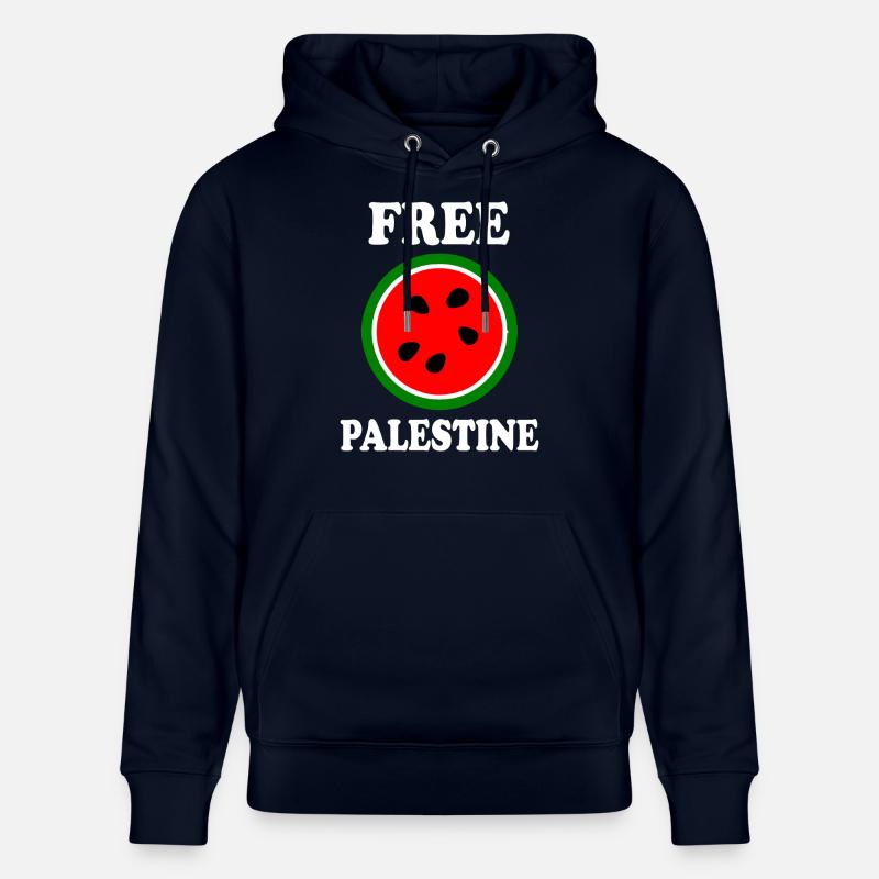 Melon pastèque de Palestine gratuit - Sweat à capuche bio CRUISER Stanley/Stella Unisexe - marine