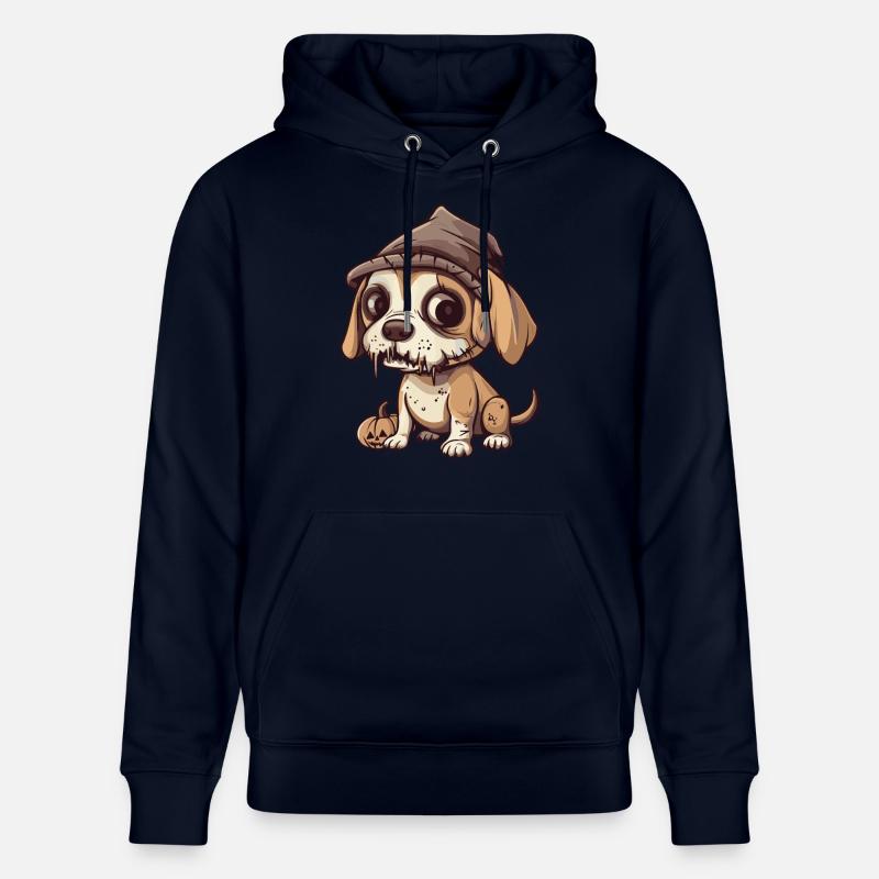 Beagle Chien Halloween Drôle Zombie - Sweat à capuche bio CRUISER Stanley/Stella Unisexe - marine