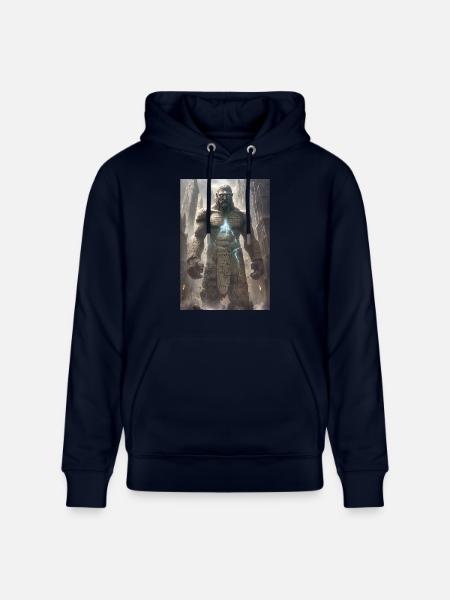 Golem jüdisch Judentum Geschenk - Stanley/Stella Unisex Bio-Hoodie CRUISER - Navy