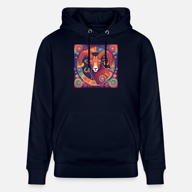 Widder Sternzeichen Astrologie Geschenk - Stanley/Stella Unisex Bio-Hoodie CRUISER  - Navy