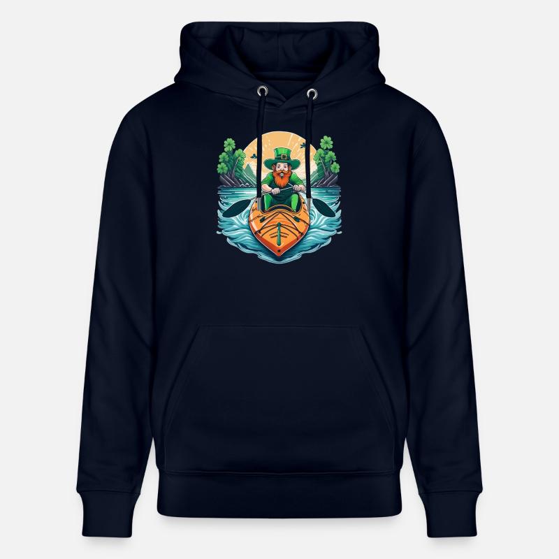 Kayak Trèfle de la Saint-Patrick - Sweat à capuche bio CRUISER Stanley/Stella Unisexe - marine