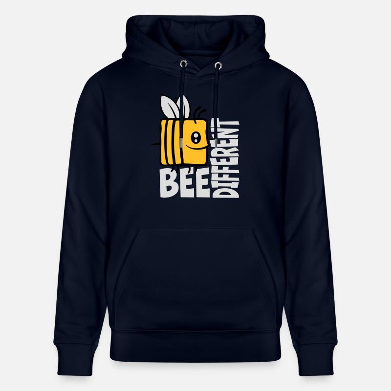 bee citation différente - Sweat à capuche bio CRUISER Stanley/Stella Unisexe - marine