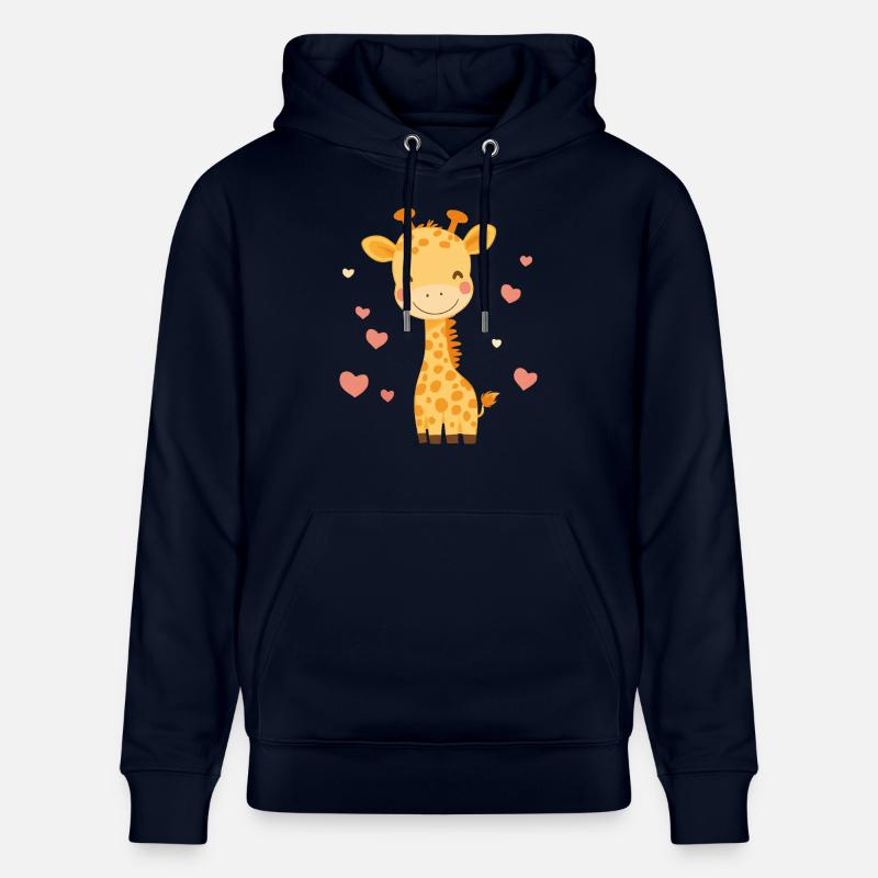 girafe mignonne - Sweat à capuche bio CRUISER Stanley/Stella Unisexe - marine