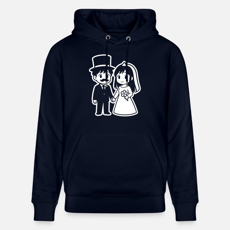 Couple de mariés Anime - Sweat à capuche bio CRUISER Stanley/Stella Unisexe - marine