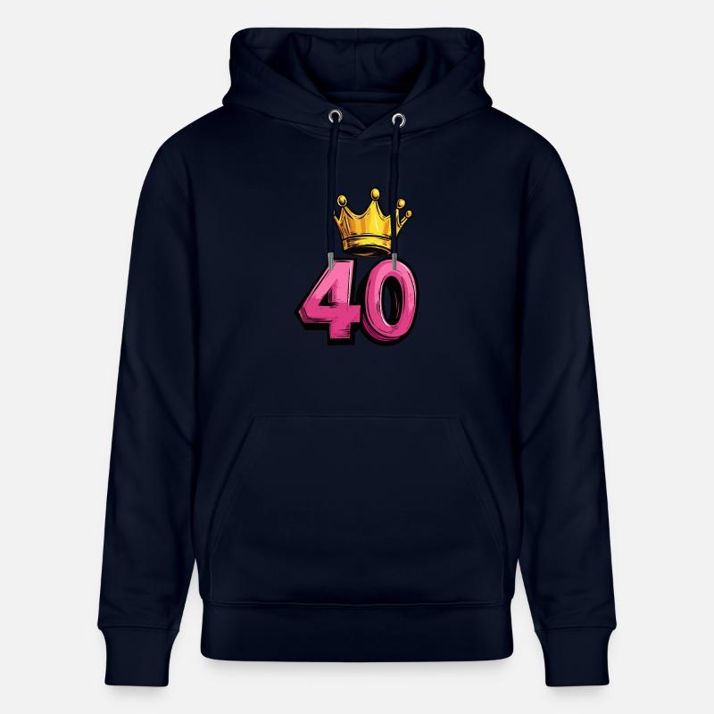 Couronne à 40 chiffres - Sweat à capuche bio CRUISER Stanley/Stella Unisexe - marine