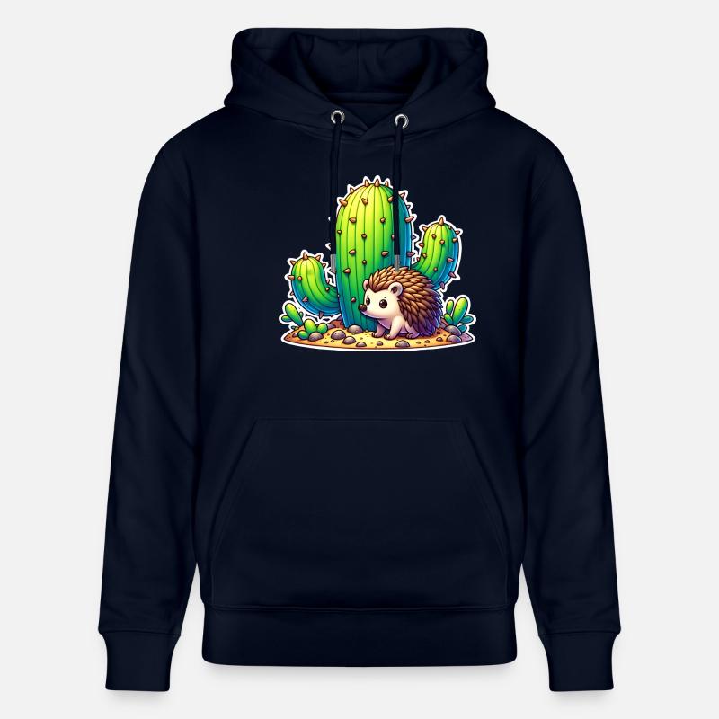 Cactus hérisson - Sweat à capuche bio CRUISER Stanley/Stella Unisexe - marine