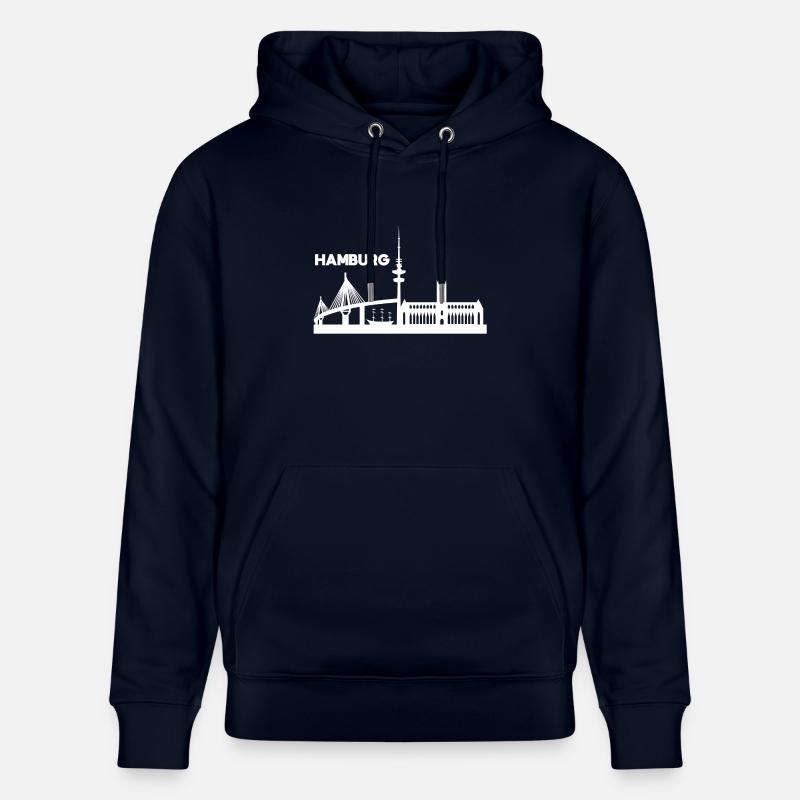 toits de Hambourg - Sweat à capuche bio CRUISER Stanley/Stella Unisexe - marine