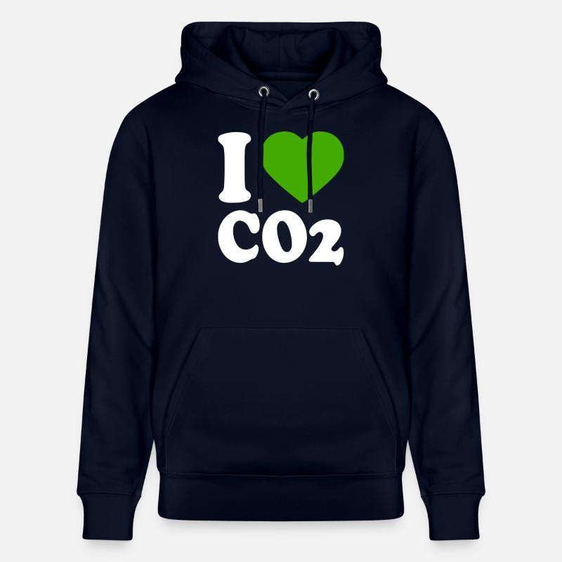 I love co2 - Sweat à capuche bio CRUISER Stanley/Stella Unisexe - marine