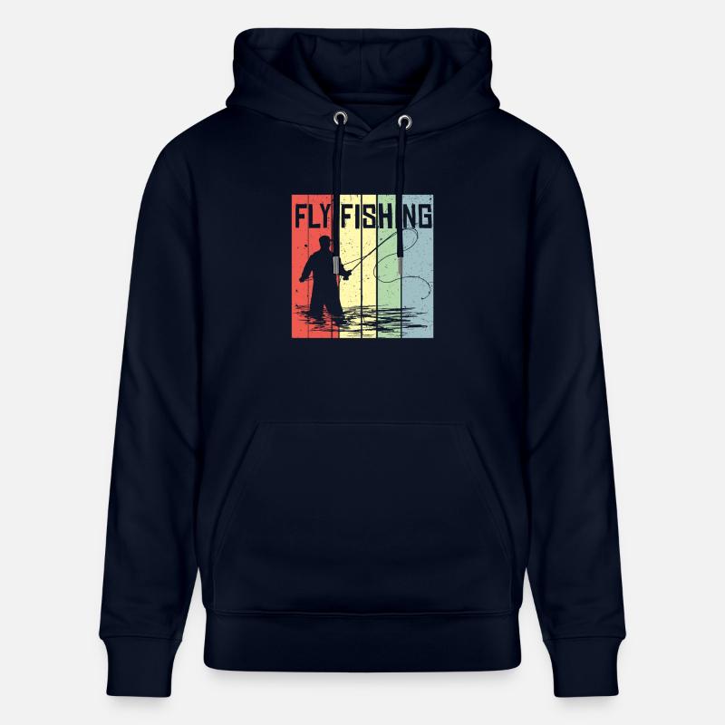 pêche à la mouche - Sweat à capuche bio CRUISER Stanley/Stella Unisexe - marine