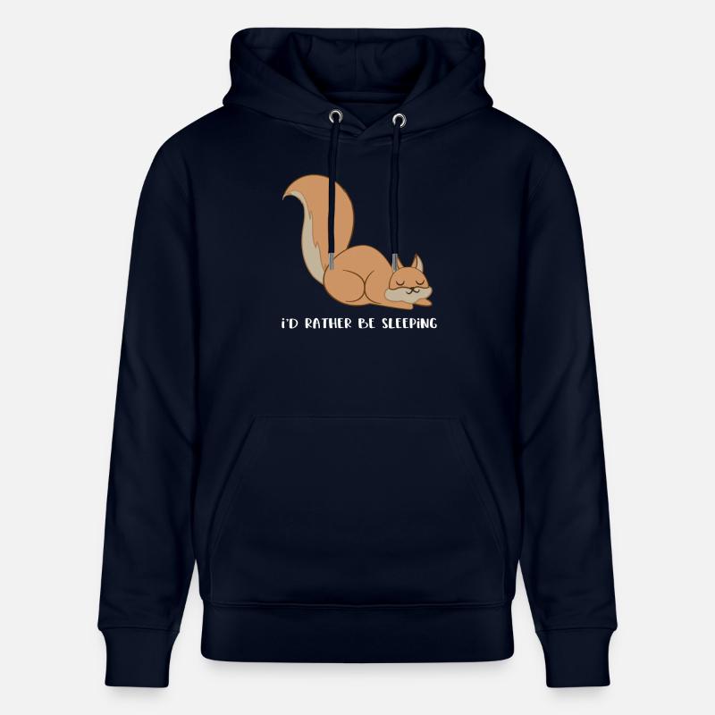 Eichhörnchen - Eichhörnchenfan - Schlafen - Stanley/Stella Unisex Bio-Hoodie CRUISER  - Navy