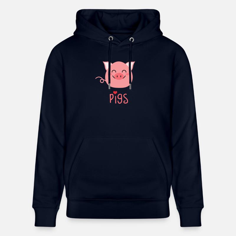 Mignon cochon - Sweat à capuche bio CRUISER Stanley/Stella Unisexe - marine