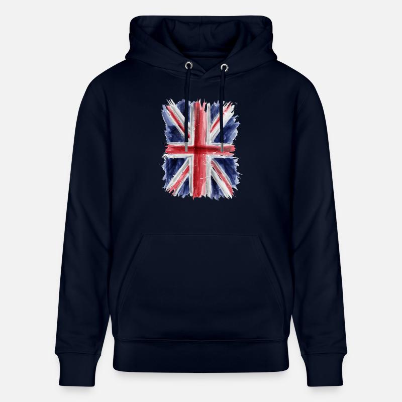 Drapeau britannique - Sweat à capuche bio CRUISER Stanley/Stella Unisexe - marine