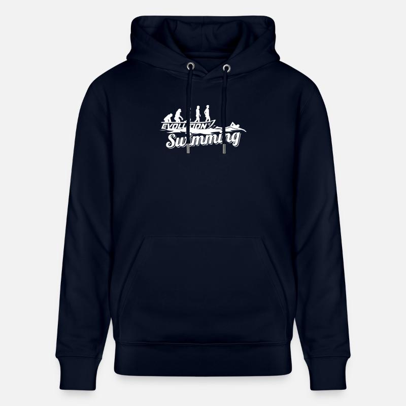 Évolution du nageur - Sweat à capuche bio CRUISER Stanley/Stella Unisexe - marine