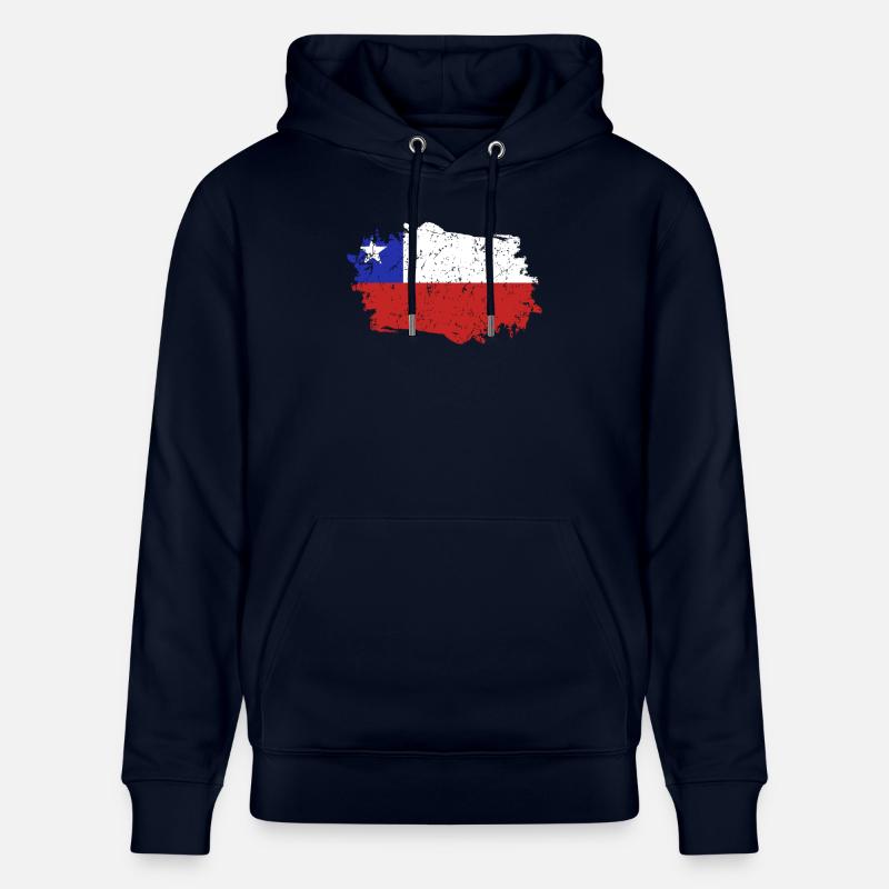 Chili Drapeau Grunge Chili Drapeau - Sweat à capuche bio CRUISER Stanley/Stella Unisexe - marine