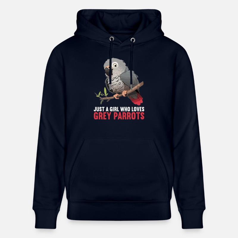 Perroquets gris d’Afrique - Sweat à capuche bio CRUISER Stanley/Stella Unisexe - marine