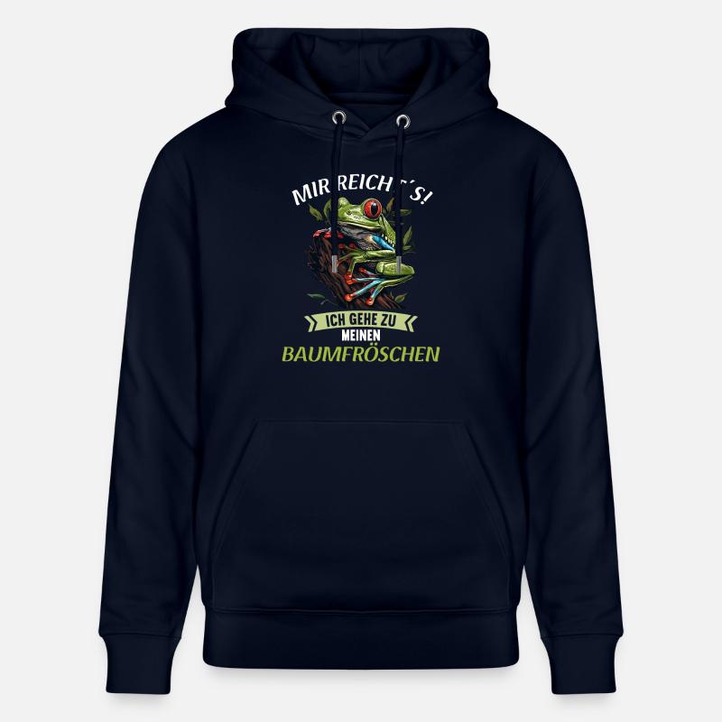 Rainette Baumfrösche Baumfrosch - Sweat à capuche bio CRUISER Stanley/Stella Unisexe - marine