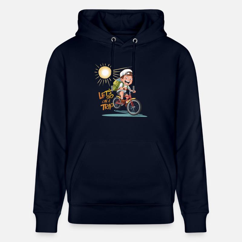 PARTONS EN VOYAGE - Sweat à capuche bio CRUISER Stanley/Stella Unisexe - marine
