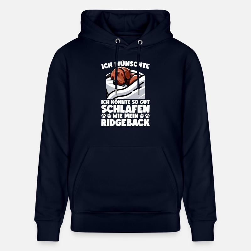 Rhodesian Ridgeback Hund Rhodesian Ridgebacks - Stanley/Stella Unisex Bio-Hoodie CRUISER - Navy