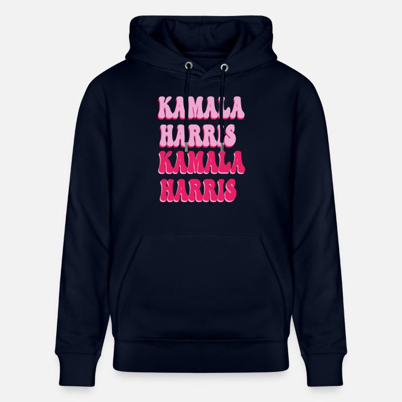 Texte rose Kamala harris - Sweat à capuche bio CRUISER Stanley/Stella Unisexe - marine