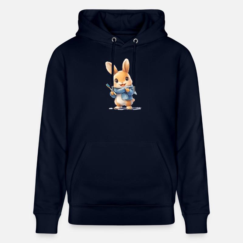 Lapin avec brosse à dents - Sweat à capuche bio CRUISER Stanley/Stella Unisexe - marine