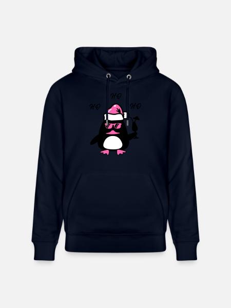 Beach Duck Christmas - Stanley/Stella CRUISER Unisex Organic Hoodie - navy