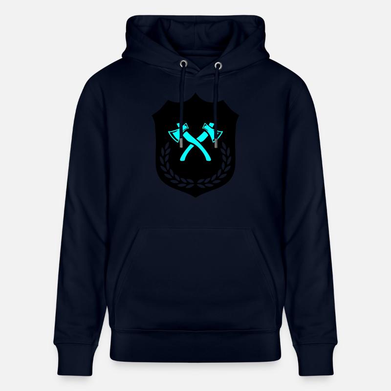 Wappen Axt Äxte - Stanley/Stella Unisex Bio-Hoodie CRUISER  - Navy