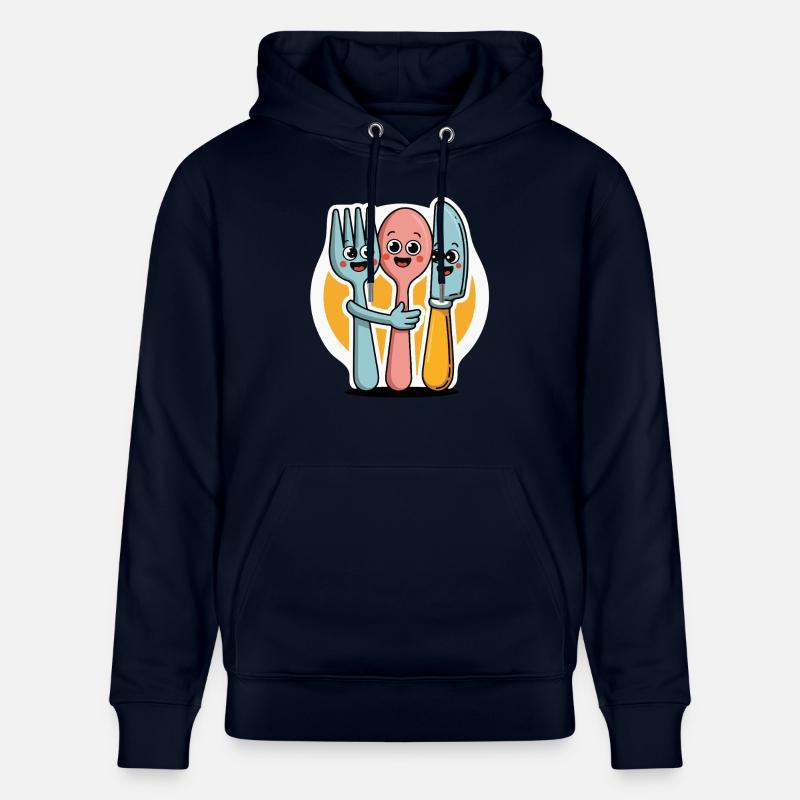 FOURCHETTES, COUTEAUX ET CUILLÈRES - Sweat à capuche bio CRUISER Stanley/Stella Unisexe - marine