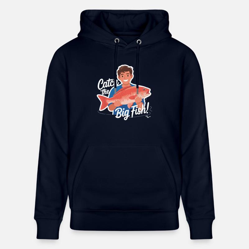 ATTRAPEZ LE GROS POISSON - Sweat à capuche bio CRUISER Stanley/Stella Unisexe - marine