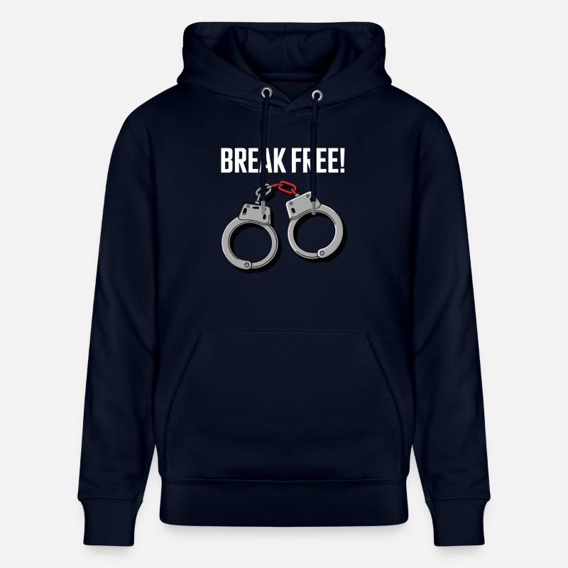 LIBÉREZ-VOUS - Sweat à capuche bio CRUISER Stanley/Stella Unisexe - marine