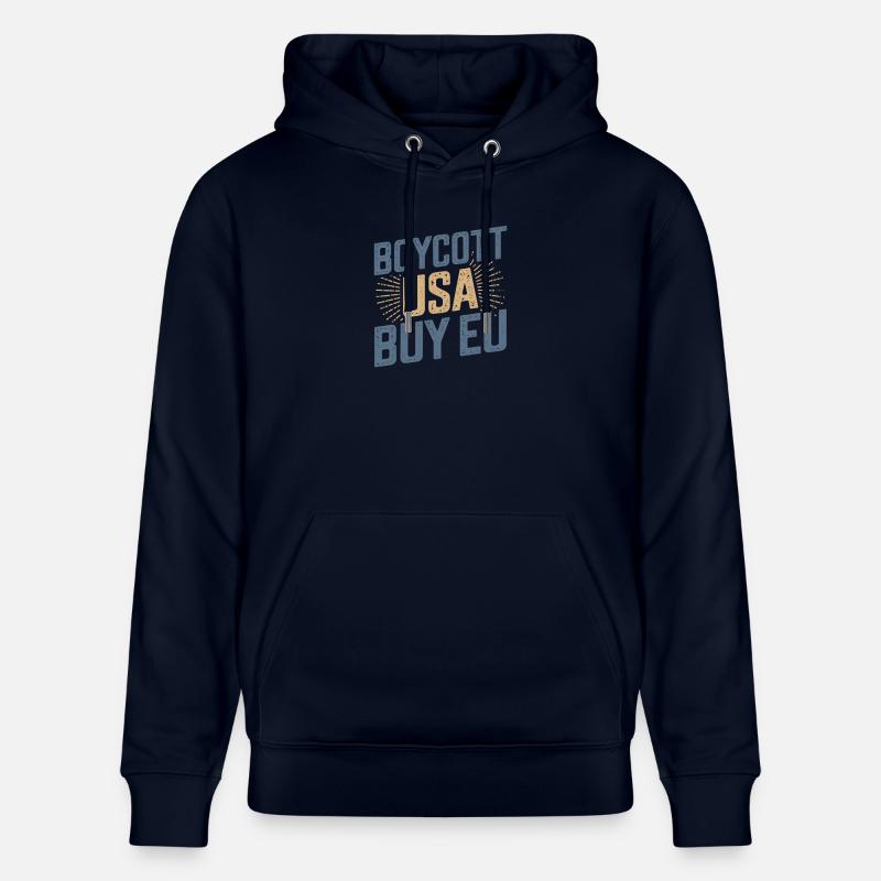 Pro-Europe Boycott USA Acheter UE - Sweat à capuche bio CRUISER Stanley/Stella Unisexe - marine