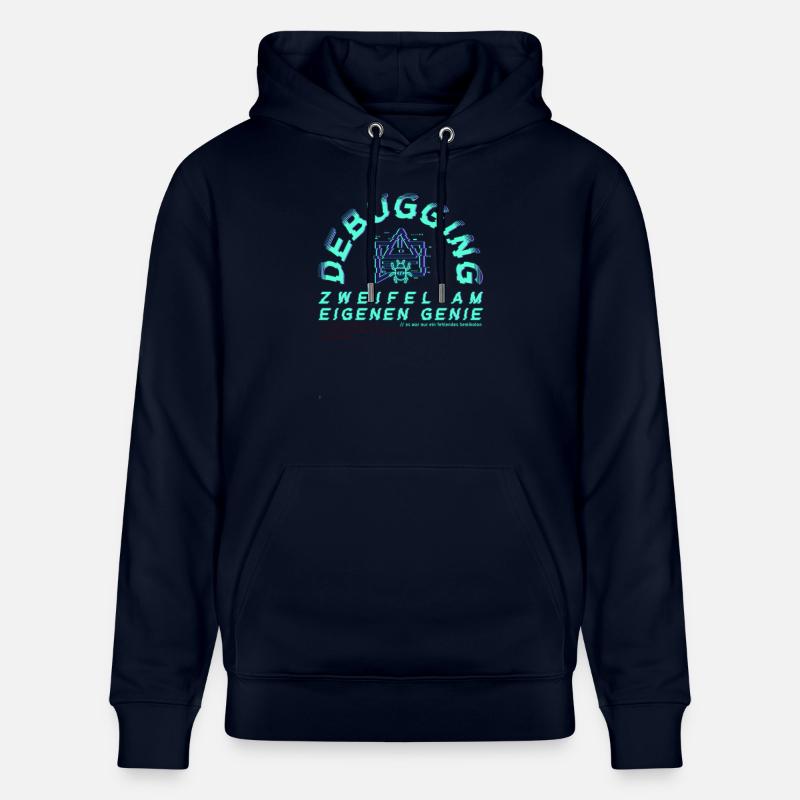 Debugging; Zweifel am eigenen Genie - Stanley/Stella Unisex Bio-Hoodie CRUISER  - Navy